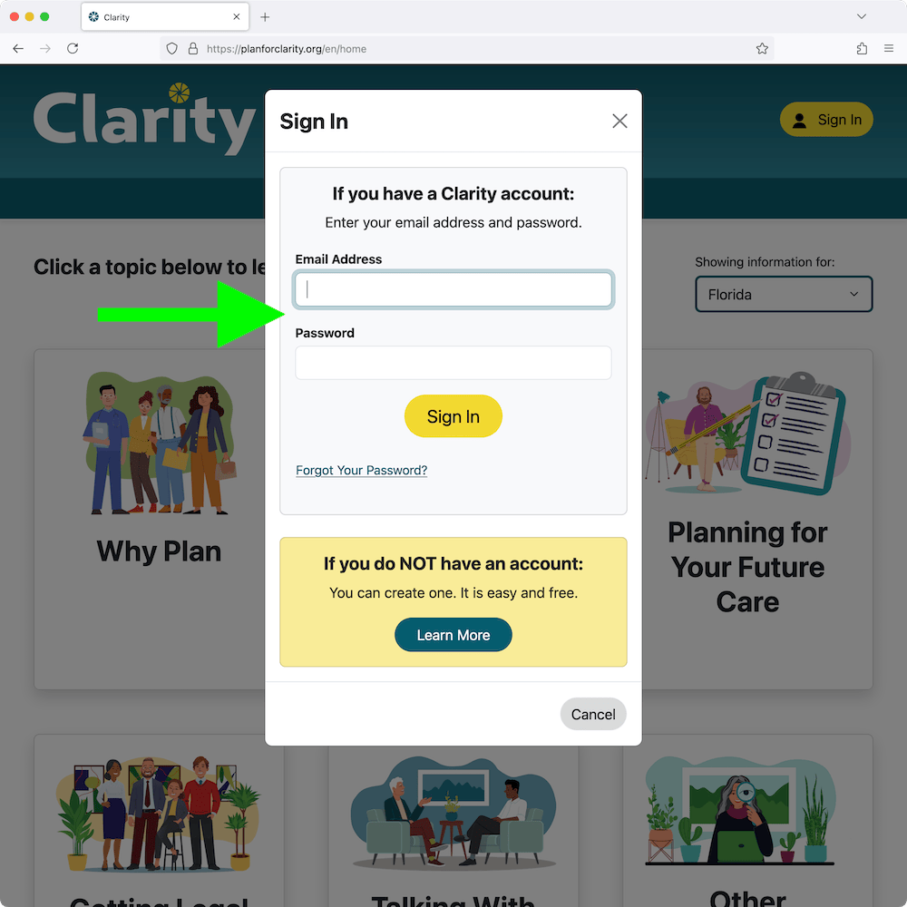 Ayuda Ventana de inicio de sesión